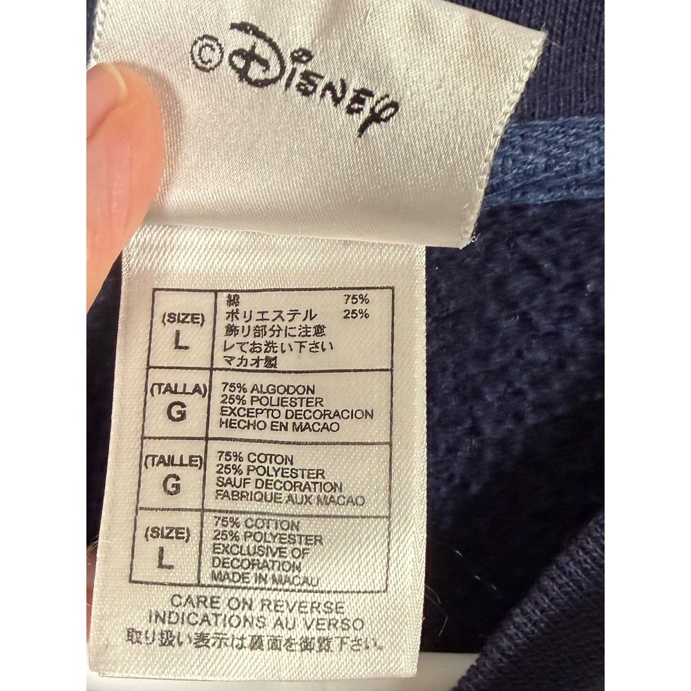 Vintage Walt Disney World Mickey Sweatshirt American Flag Women L 4th of July - Picture 5 of 9